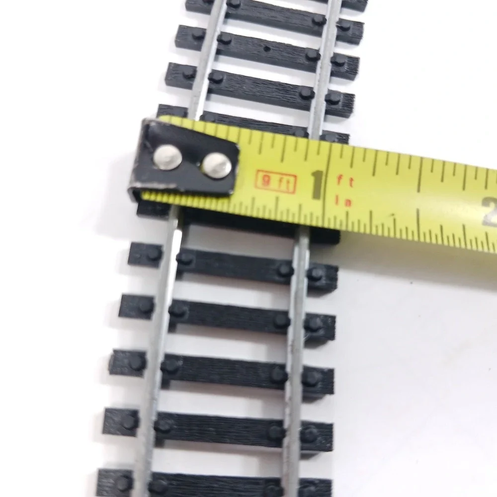 HO Scale Curved Model Train Track Lot Silver Rails Black Ties 9 Inch ppc